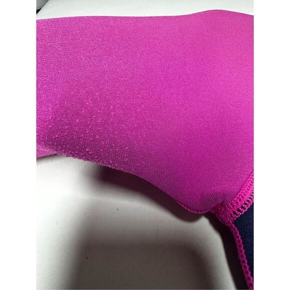 Seaskin Kids Wetsuit 2mm Shorty Diving Suit Navy/Pink Size 8 - Picture 9 of 10